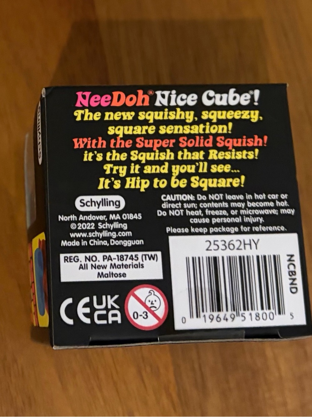 NeeDoh Nice Cube BLUE Original 2.25” Square - NEW in Box Sealed - Picture 2 of 4